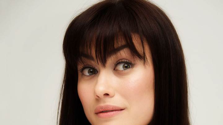 Olga Kurylenko Looking Side At Press Conference In Beverly Hills